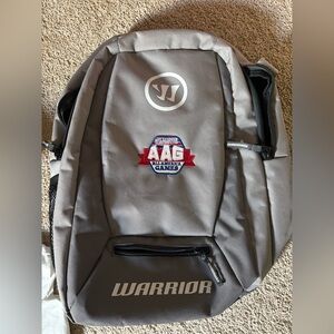 Warrior Lacrosse backpack the " "AAG All America Games"